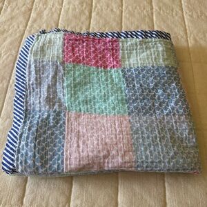 Vineyard Vines for Target Cotton Muslin Whale Swaddle Blanket